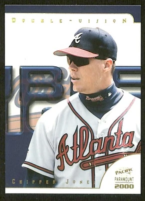 2000 Pacific Paramount Double Vision #19 Chipper Jones Atlanta Braves - Image 1 of 2