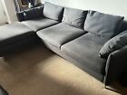 Made.Com Charcoal  Fabric3 Seater Sofa - Excellent Condition