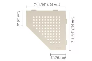 Schluter Systems Shelf Pentagonal Corner Square Ivory SES2D3TSI - Picture 1 of 1