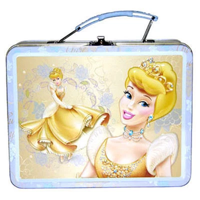 Fiambrera de metal de hojalata en relieve princesa Disney Cenicienta defecto encantado Foto 1 de 2