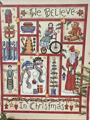 Dimensions RUSTIC HOLIDAY Counted Christmas cross stitch chart  pattern - Image 1 of 4