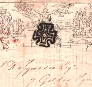 GB MULREADY Cover 1841 Blue Print FIRE INSURANCE ADVERT London MX Cat £850 821c - Picture 1 of 10