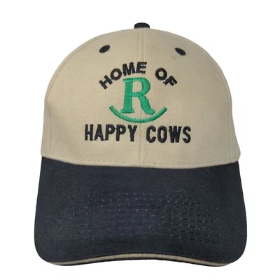Home Of Happy Cows Pattison TX Strapback Hat Tan OSFM Embroidered Otto Foto 1 de 4