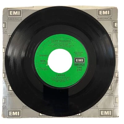 Cliff Richard - Carrie / Language of Love (1979) 7” 45 EX - Image 1 of 4