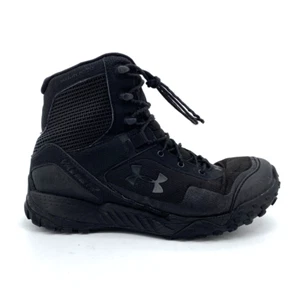 Under Armour Womens Valsetz 1.5 Tactical Boots Black Ankle Low Heel Lace Up 10 M - Picture 1 of 13