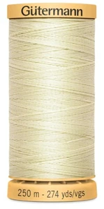 Gutermann 251C-1040 Natural Cotton Thread 273yd-Ivory (5Pk) - Picture 1 of 1