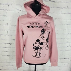 H&M Disney Youth 14 Years + Size 20 Light Pink Mickey Mouse Hoodie - Picture 1 of 10