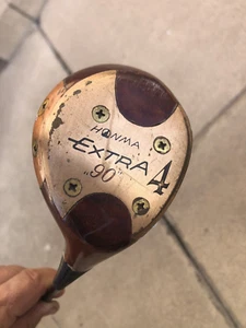Vintage Honma Extra "90" Persimmon 4 Driver Graphite Shaft Original Grip RH - Picture 1 of 7