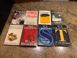 Sue Grafton  Lot of 8 Titles  HARD COVER -Kinsey Millhone Series A B C D E R S T - Picture 1 of 7