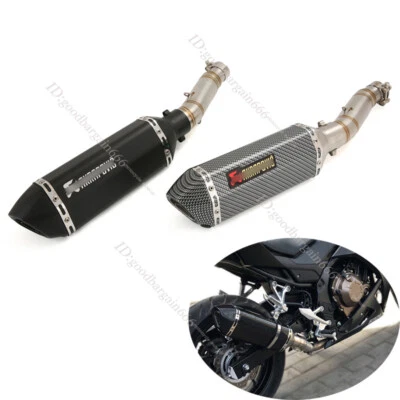 Silenciadores silenciadores catalizador reserva tubo escape 51 mm para Honda CBR300R CB300F Foto 1 de 4