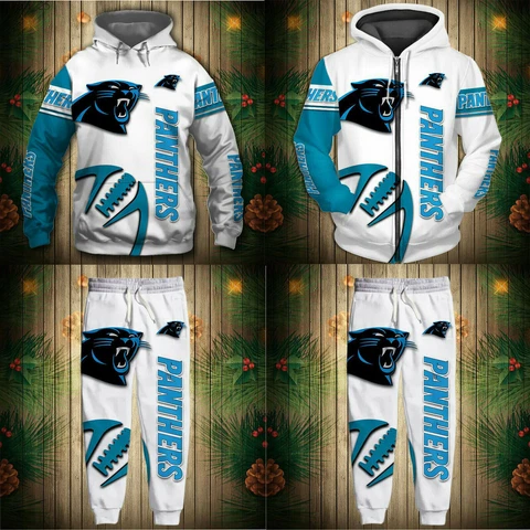 Carolina Panthers Tracksuit Men's Hoodie Pants Sweatshirts Sweatpants Activewear Cover