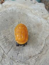 The old natural resin carved guanyin for necklace