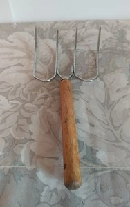 Horquilla de tostado curva de cocina de 4 clavijas de colección - Imagen 1 de 3