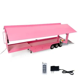 1/14 RC Mobile Roadshow Truck 3 Axles Semi Trailer Metal Stage Truck For TAMIYA - Picture 1 of 3