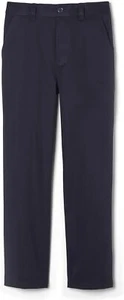 French Toast Boys' Navy Pull-on Relaxed Fit School Uniform Pant - Size: 18 Husky - Picture 1 of 2