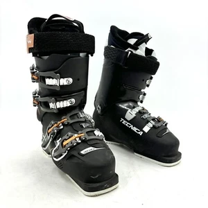 Tecnica Mach LV 1W Black Downhill Ski Boots Women's Size Mondo 24.5 / US 7.5 - Picture 1 of 9