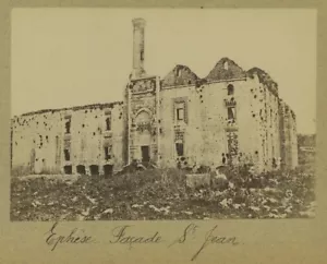 Turquie. Ephèse. Façade Saint-Jean. Efes. Albumine circa 1880. - Foto 1 di 1