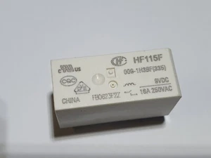 10x Relés 9VDC (6,3-13,5V), 16A / 250VAC 1 Cierre HF115F 009-1H3BF - Imagen 1 de 5