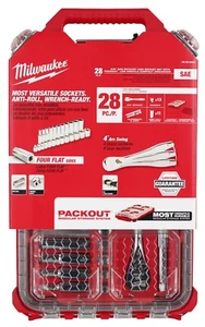 Milwaukee 48-22-9481 3/8” Drive 28pc Ratchet & Socket Set with PACKOUT Organizer - Picture 1 of 1