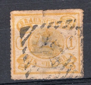 GERMANY, BRUNSWICK, YV # 11, USED, A LITTLE THINNED - Picture 1 of 1