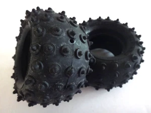 80s VINTAGE RC Car Dune Buggy SUPER GRIPER Rear Spike Tires UNUSED Tamiya RC10 - Picture 1 of 7