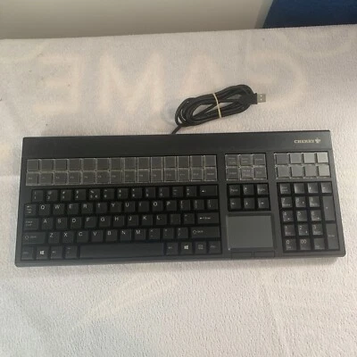 Cherry LPOS Wired USB Programable Keyboard P/N: G86-71401EUADAA In Good Conditon - Image 1 of 4