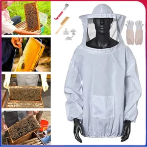 4tlg Beekeepers Schutzanzug Imkerjacke Hut Schleier Jake Handschuhe Werkzeug Set - Bild 1 von 14
