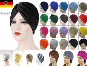 Turban Mütze Damen Hut Haarband Unisex Kopfbedeckung Chemo Tuch Kopftuch Cap - Bild 1 von 24