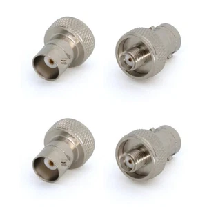 4xBNC female to SMA female RF Adapter Antenna Connector For Baofeng UV5R BF-888S - Zdjęcie 1 z 6