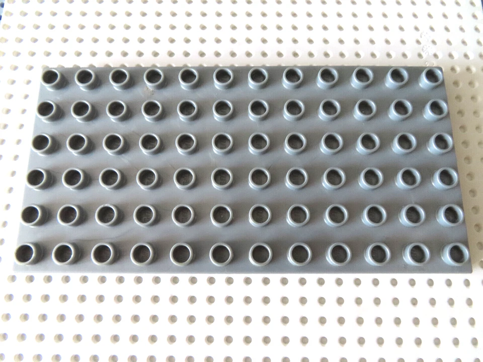 LEGO DUPLO Bauplatte Grundplatte 6x12 Noppen 4196 perl hellgrau Set 3325 - Bild 1 von 1