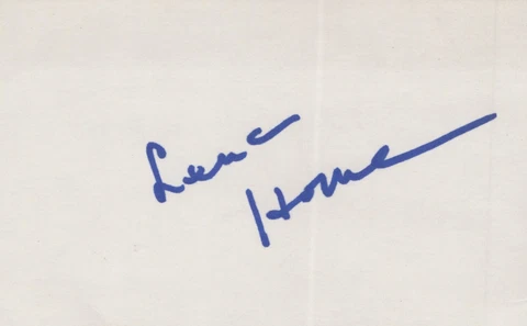 Lena Horne signed 3x5 index card Vintage Cover