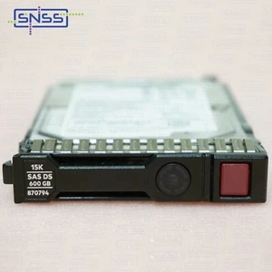 HPE 600GB 2.5" SAS 12G 15K SFF SC DS FIRMWARE HARD DRIVE 870757-B21 EX VAT £144 - Picture 1 of 3