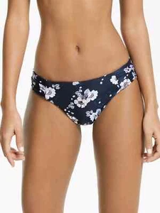 Seafolly Womens Bikini Bottoms Sunflower Border Ruched Side Retro UK Size 8 - Picture 1 of 4