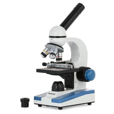 AmScope 40X-1000X Portable Student Compound LED Microscope + Mechanical Stage - Image 1 of 4