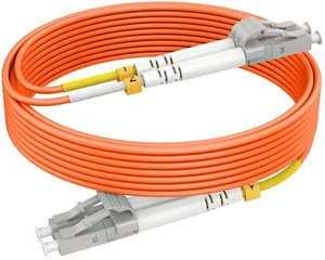 10ft3m LC LC OM2 Fiber Patch Cables MMF Multimode Options 10ft~500ft Fiber Op... - Afbeelding 1 van 7