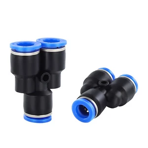 Nylon Pneumatic Y- Fitting Push-fit Hose Inline Air-line Airline Connector - Picture 1 of 5