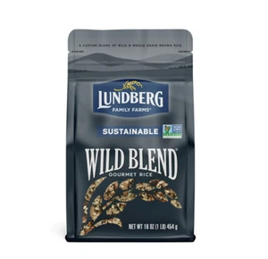 Lundberg Riso Sostenibile Miscela Selvatica - Senza Glutine, Vegano, Sacchetto Richiudibile da 1 Libbra - Foto 1 di 6