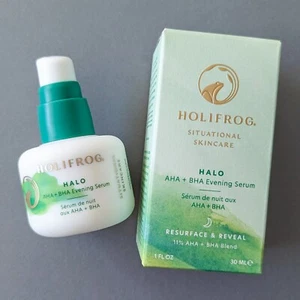 Suero de noche Holifrog Halo AHA BHA - tamaño completo 1 oz/30 ml - caducidad 27/09 - Imagen 1 de 6