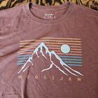 Moosejaw T Shirt Mens L Red Shortsleeve Outdoor 50 50 Made In USA