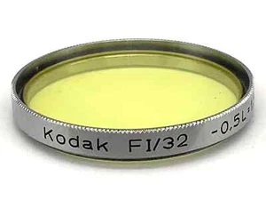 Kodak Color Filter FI/32 -0.5L=1.5x Yellow Filter 32mm Circular M32 - Picture 1 of 1