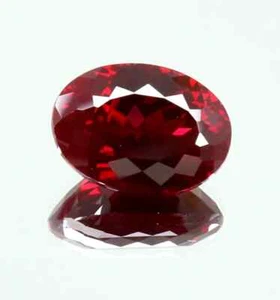 6.85 Ct,13x10 MM-Natural Burma Dark Blood Red Ruby Oval Cut Loose Gemstone - Picture 1 of 5