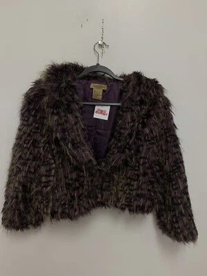 Chaqueta De Colección Y2K Paris Azul Piel Sintética Púrpura Vino Negro Blanco EE. UU. Grande Foto 1 de 4