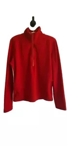 Prada Vintage 1/4 Zippered Sweatshirt Red/white Stripes. - Picture 1 of 9
