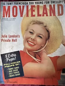 MOVIELAND MAGAZINE 1958 FEBRUARY MITZI GAYNOR FRONT COVER Nice - Picture 1 of 3