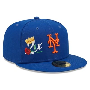 Royal Blue New York Mets 2x Corona de Campeones de la Serie Mundial Nueva Era 59FIFTY Ajustado - Imagen 1 de 5