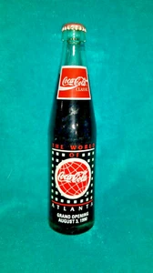 BOTTIGLIA APERTURA MONDIALE DI COCA COLA ATLANTA--3 agosto 1990 - BOTTIGLIA COMPLETA - Foto 1 di 6