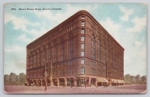 Brown Palace Hotel Denver Colorado CO Horse and Carriages Antique 1911 Postcard - Picture 1 of 2