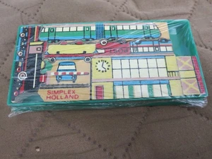 Missing 2 Pieces Simplex Holland Miniature Train Post Wood Puzzle 2 1/8" x 4.5" - Picture 1 of 1