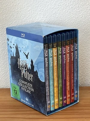 Harry Potter Blu Ray Complete Collection 8 Filme Box komplett Set im Schuber - Bild 1 von 4