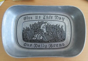 Gib uns heute unser täglich Brot Wilton Armetale Brot Tablett - Bild 1 von 2